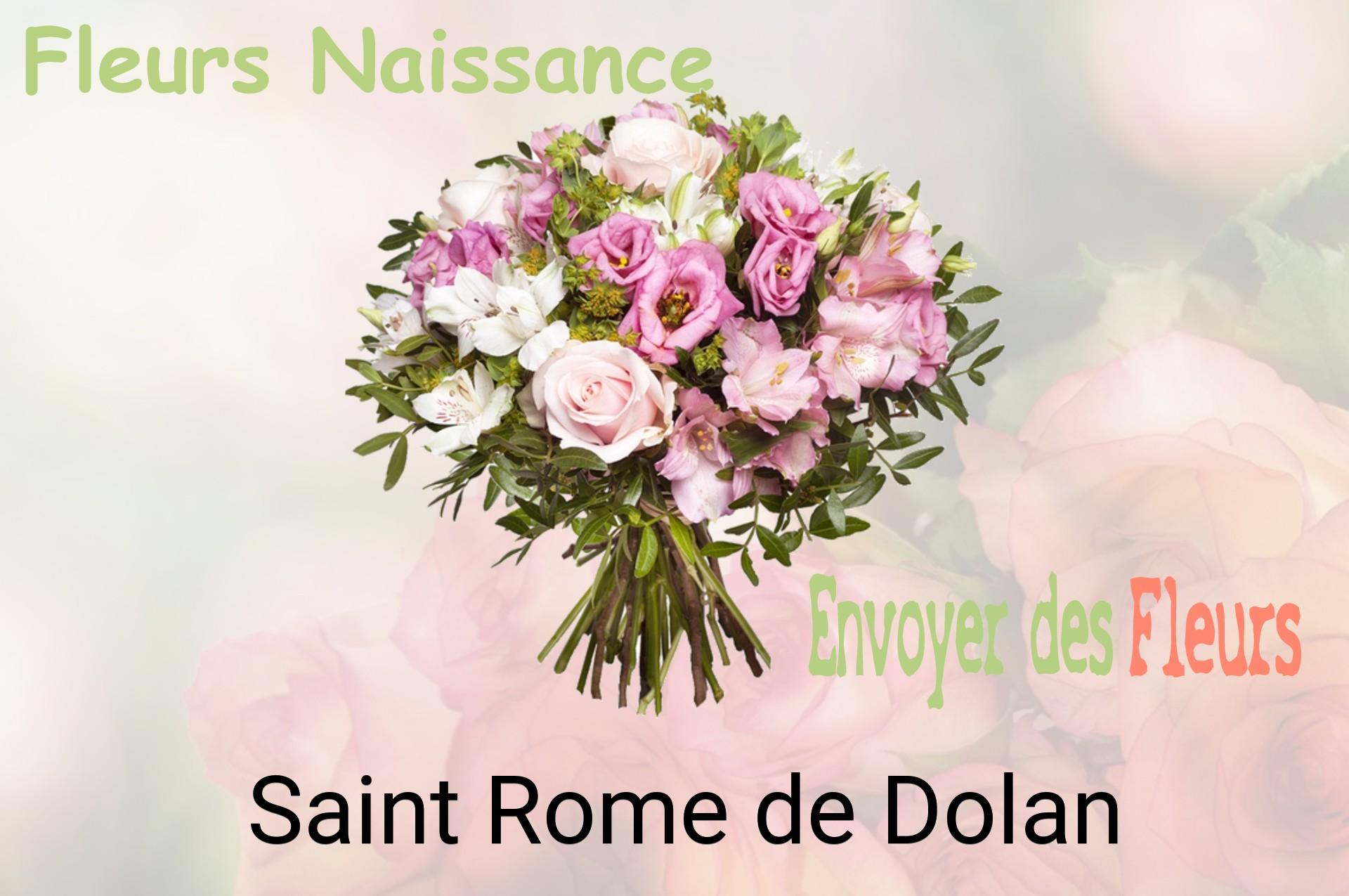 Bouquet de fleurs de naissance livré à Saint-Rome-de-Dolan