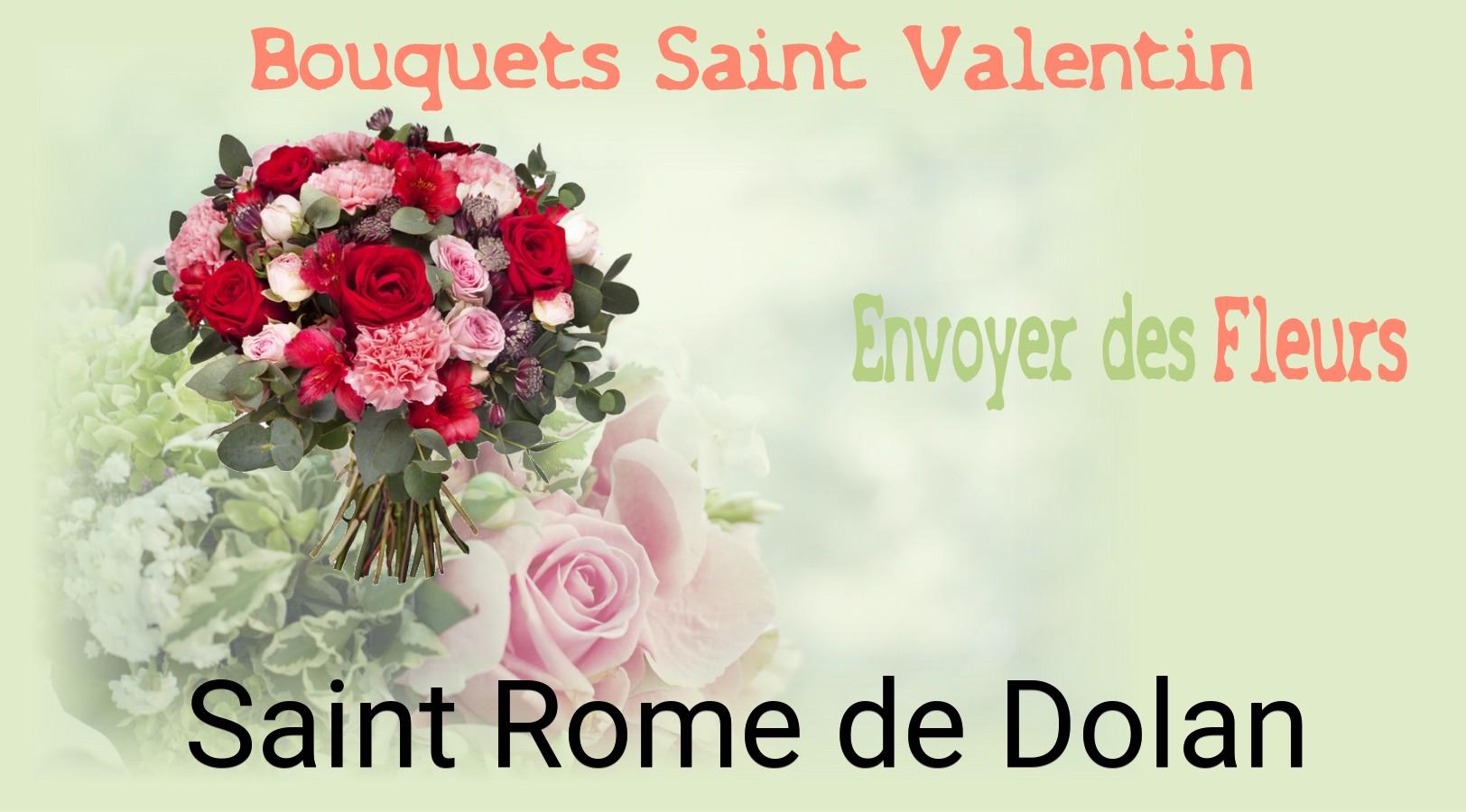 Roses de Saint-Valentin livrées à Saint-Rome-de-Dolan
